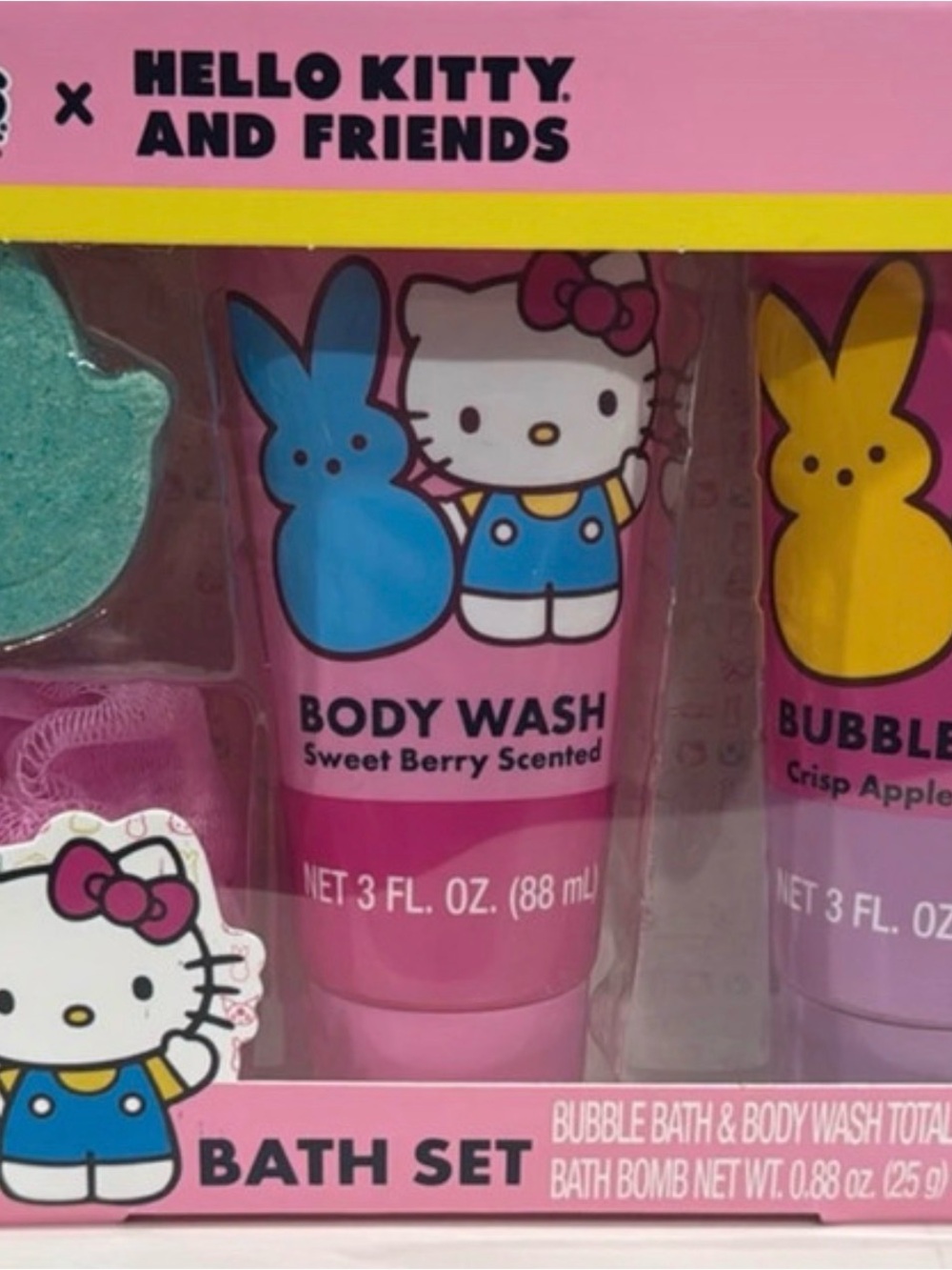 Peeps x Hello Kitty & Friends Bath Set NEW Sweet Berry & Apple